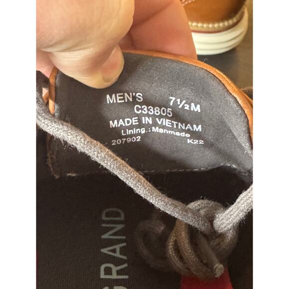 Cole Haan Men’s OriginalGrand Energy Meridian Wingtip Oxford British Tan 7.5 - Picture 9 of 10